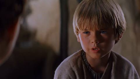 Still frame from Anakin edit — a 36s clip marked up for dubbing