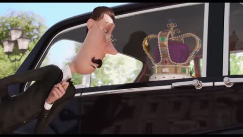 Still frame from KING BOB — a 1m 41s clip marked up for dubbing