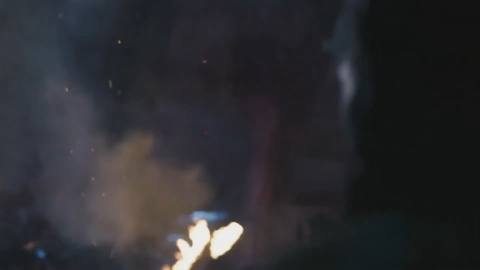 Still frame from Untitled scene — a 21s clip marked up for dubbing