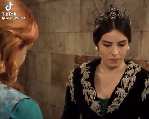 Still frame from Muhteşem yüzyıl — a 22s clip marked up for dubbing