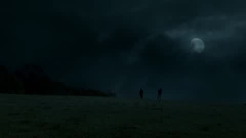 Still frame from TWD - Shane & Rick Standoff — a 2m 42s clip marked up for dubbing