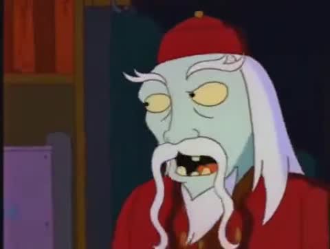 Still frame from Simpsons - Frogurt — a 41s clip marked up for dubbing