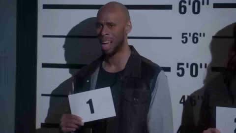 Still frame from Brooklyn Nine-Nine "I want it that way" — a 57s clip marked up for dubbing