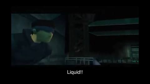 Still frame from MGS — a 36s clip marked up for dubbing