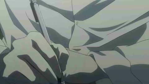 Still frame from Death Note - Potato Chip — a 1m 12s clip marked up for dubbing
