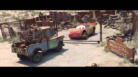 Still frame from Carros - McQueen e Mate se Conhecendo  PT-BR — a 1m 28s clip marked up for dubbing