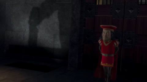 Still frame from Shrek Muffin Man Short — a 1m 14s clip marked up for dubbing