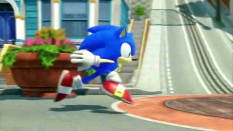 Still frame from Sonic X Shadow Generations Battle — a 27s clip marked up for dubbing