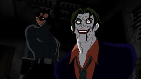 Still frame from Under The Red Hood — a 2m 12s clip marked up for dubbing