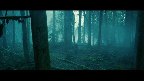Still frame from crepusculona — a 1m 14s clip marked up for dubbing