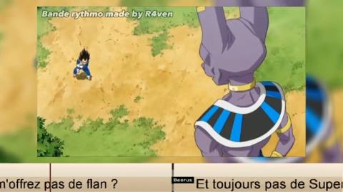 Still frame from trash talking an opponent — a 59s clip marked up for dubbing