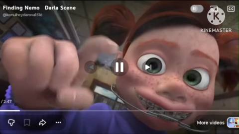 Still frame from Untitled scene — a 1m 24s clip marked up for dubbing