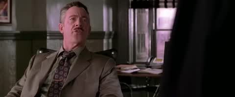 Still frame from Spider-Man 2 - Could You Pay Me In Advance — a 42s clip marked up for dubbing