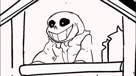 Still frame from Untitled scene — a 35s clip marked up for dubbing