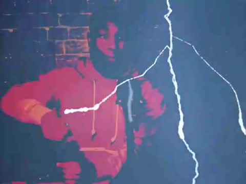 Still frame from Anger in a kettle — a 12s clip marked up for dubbing