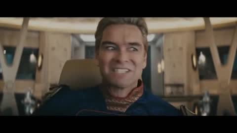 Still frame from homelander — a 1m 57s clip marked up for dubbing