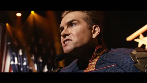 Still frame from патриот — a 1m 43s clip marked up for dubbing